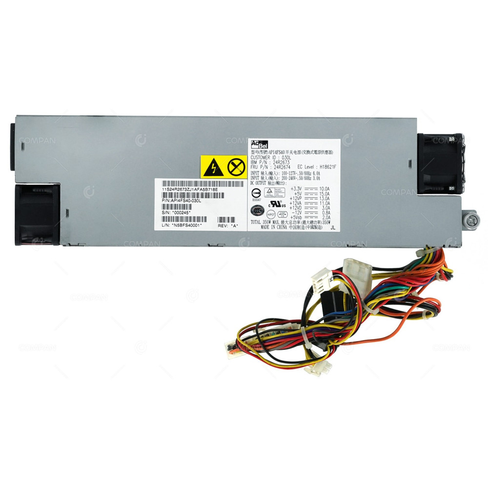 24R2674 IBM 350W POWER SUPPLY FOR IBM XSERIES 306M